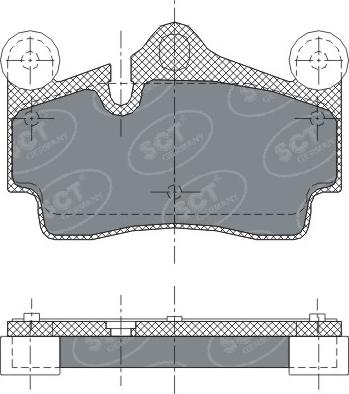 SCT-MANNOL SP 276 PR - Гальмівні колодки, дискові гальма autozip.com.ua