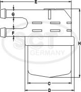 SCT-MANNOL ST 6107 - Паливний фільтр autozip.com.ua