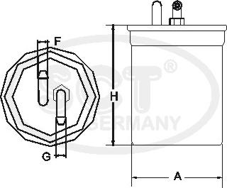 SCT-MANNOL ST 390 - Паливний фільтр autozip.com.ua