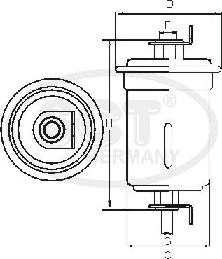 SCT-MANNOL ST 387 - Паливний фільтр autozip.com.ua
