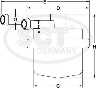 SCT-MANNOL ST 334 - Паливний фільтр autozip.com.ua