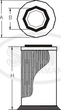 SCT-MANNOL SW 3848 - Фільтр додаткового повітря autozip.com.ua
