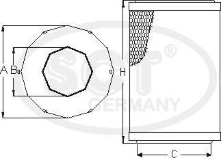 SCT-MANNOL SW 3815 - Фільтр додаткового повітря autozip.com.ua