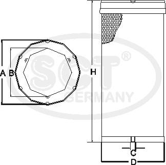 SCT-MANNOL SW 3878 - Фільтр додаткового повітря autozip.com.ua