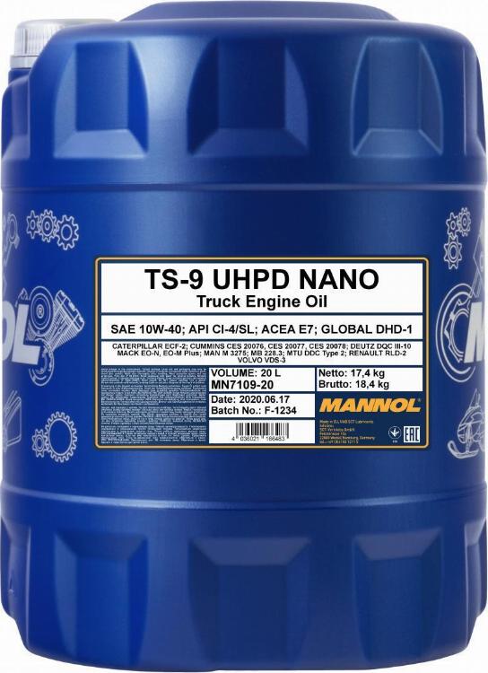 SCT-MANNOL TS-9 UHPD Nano - Моторне масло autozip.com.ua