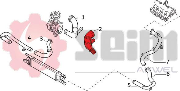 Seim 982096 - Трубка нагнітається повітря autozip.com.ua