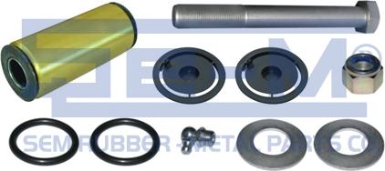 Sem Lastik 8972 - Ремкомплект, палець вушка ресори autozip.com.ua