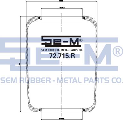 Sem Lastik 72.715.R - Кожух пневматичної ресори autozip.com.ua