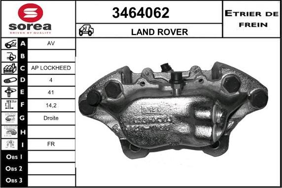 Sera 3464062 - Гальмівний супорт autozip.com.ua