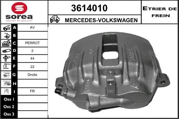 Sera 3614010 - Гальмівний супорт autozip.com.ua