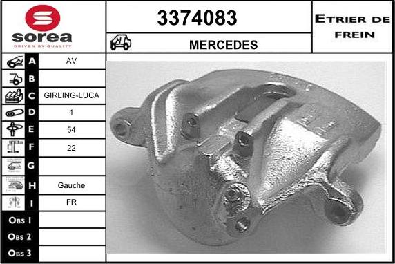 Sera 3374083 - Гальмівний супорт autozip.com.ua