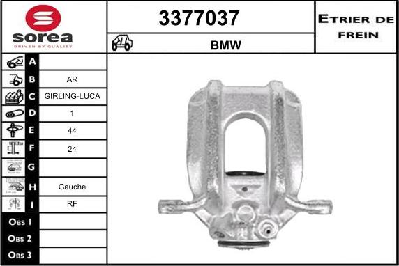 Sera 3377037 - Гальмівний супорт autozip.com.ua