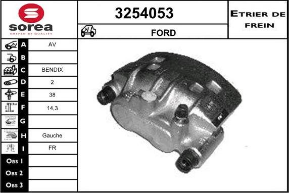 Sera 3254053 - Гальмівний супорт autozip.com.ua