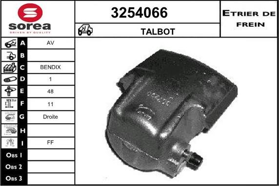 Sera 3254066 - Гальмівний супорт autozip.com.ua