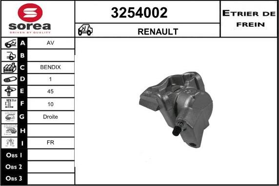 Sera 3254002 - Гальмівний супорт autozip.com.ua