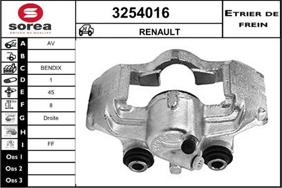 Sera 3254016 - Гальмівний супорт autozip.com.ua