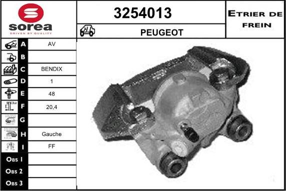 Sera 3254013 - Гальмівний супорт autozip.com.ua