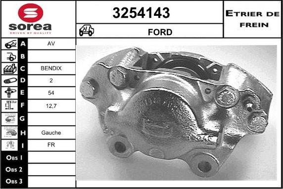 Sera 3254143 - Гальмівний супорт autozip.com.ua