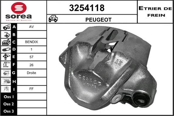 Sera 3254118 - Гальмівний супорт autozip.com.ua