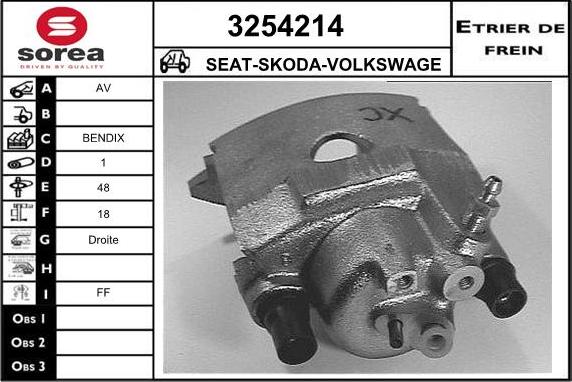 Sera 3254214 - Гальмівний супорт autozip.com.ua