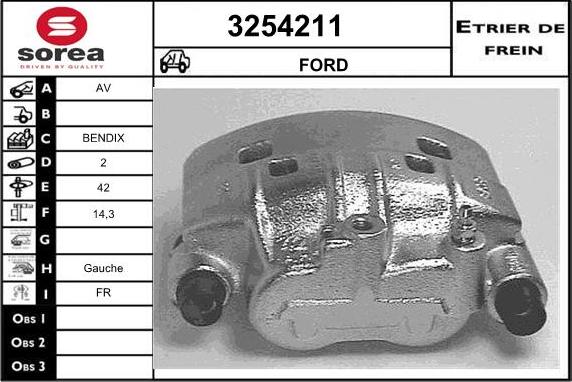 Sera 3254211 - Гальмівний супорт autozip.com.ua