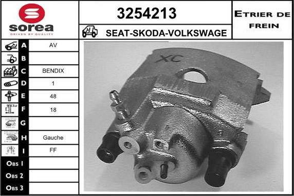 Sera 3254213 - Гальмівний супорт autozip.com.ua