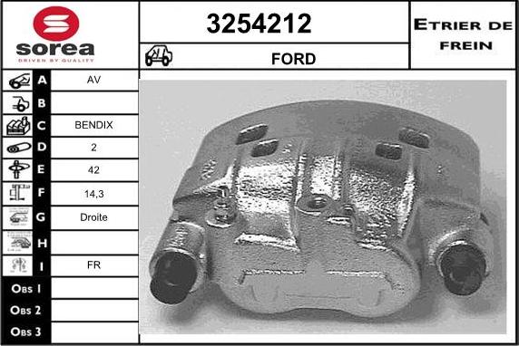 Sera 3254212 - Гальмівний супорт autozip.com.ua