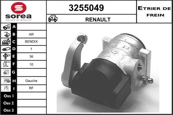 Sera 3255049 - Гальмівний супорт autozip.com.ua