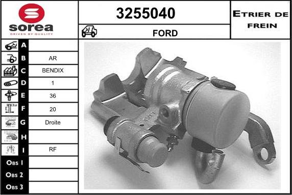 Sera 3255040 - Гальмівний супорт autozip.com.ua