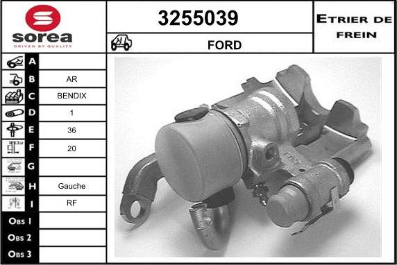 Sera 3255039 - Гальмівний супорт autozip.com.ua