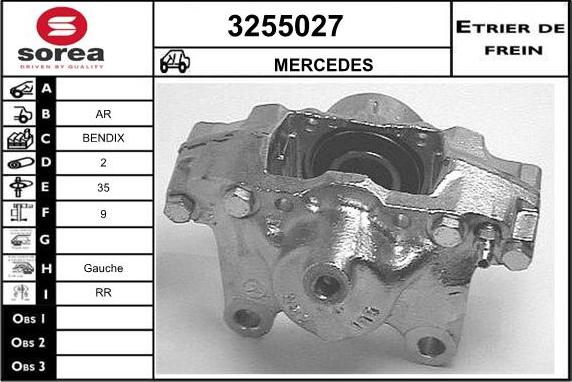 Sera 3255027 - Гальмівний супорт autozip.com.ua