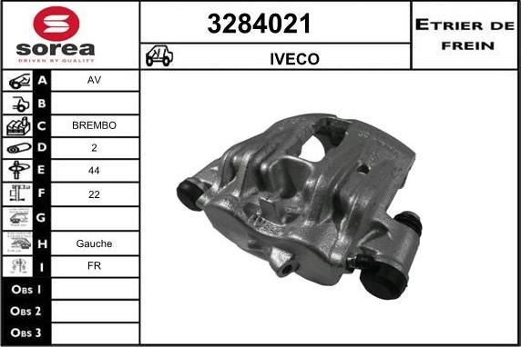 Sera 3284021 - Гальмівний супорт autozip.com.ua