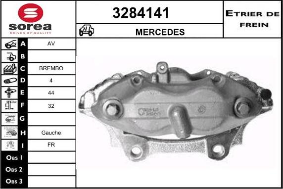 Sera 3284141 - Гальмівний супорт autozip.com.ua