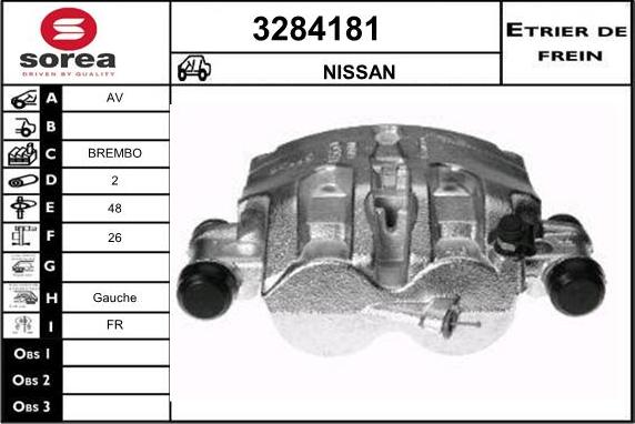 Sera 3284181 - Гальмівний супорт autozip.com.ua