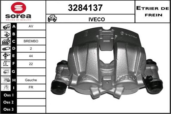 Sera 3284137 - Гальмівний супорт autozip.com.ua