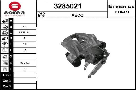 Sera 3285021 - Гальмівний супорт autozip.com.ua