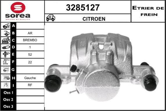 Sera 3285127 - Гальмівний супорт autozip.com.ua