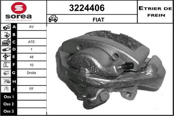 Sera 3224406 - Гальмівний супорт autozip.com.ua