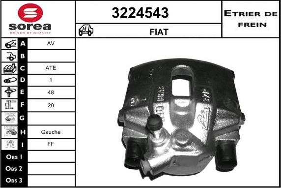 Sera 3224543 - Гальмівний супорт autozip.com.ua