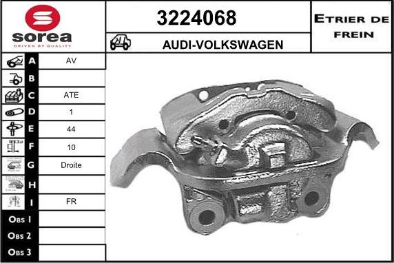 Sera 3224068 - Гальмівний супорт autozip.com.ua