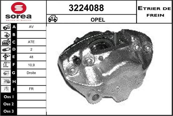 Sera 3224088 - Гальмівний супорт autozip.com.ua