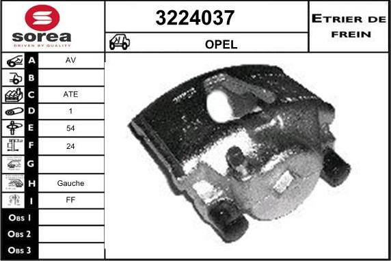 Sera 3224037 - Гальмівний супорт autozip.com.ua