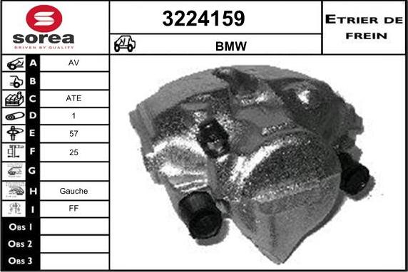 Sera 3224159 - Гальмівний супорт autozip.com.ua