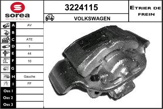 Sera 3224115 - Гальмівний супорт autozip.com.ua