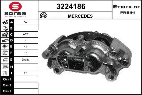 Sera 3224186 - Гальмівний супорт autozip.com.ua