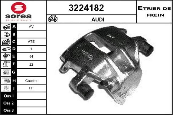 Sera 3224182 - Гальмівний супорт autozip.com.ua