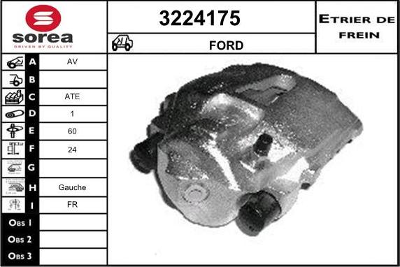 Sera 3224175 - Гальмівний супорт autozip.com.ua