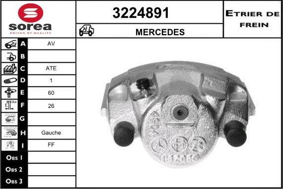 Sera 3224891 - Гальмівний супорт autozip.com.ua