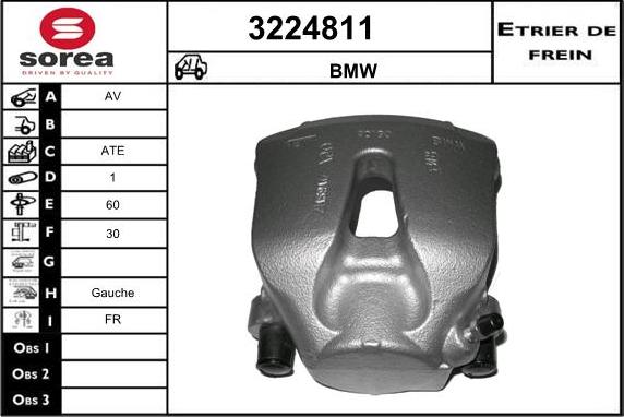 Sera 3224811 - Гальмівний супорт autozip.com.ua