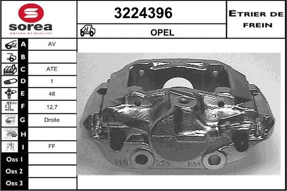 Sera 3224396 - Гальмівний супорт autozip.com.ua